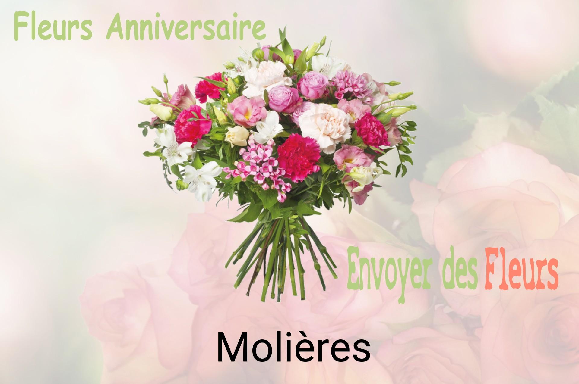Bouquet de fleurs d’anniversaire livré à Molières